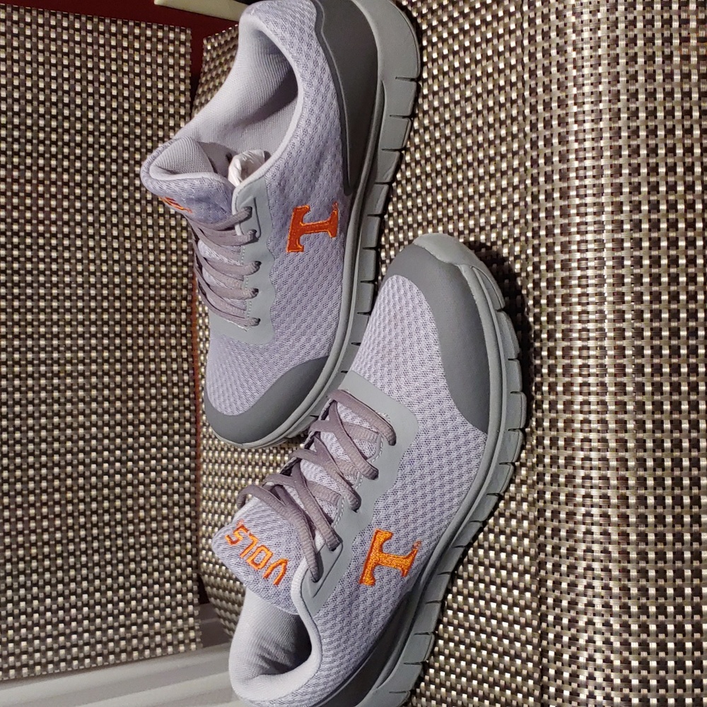 Men's TN VOLS Grey Athletic Shoes, Size 9